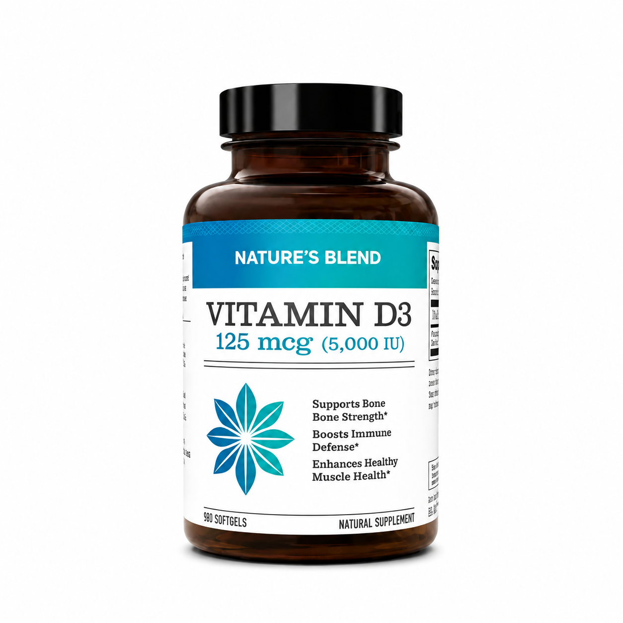 Vitamin D3 Softgel Capsules - Daily Wellness Supplement