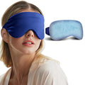 Cooling Eye Mask for Dark Circles Puffiness - Fsa Eligible Items Hsa, Cold Compress for Puffy Eyes Migraines Headache Sleeping After Surgery, Gentle Weighted Travel Essentials Gel Ice Pack (Black)