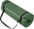 Yoga Mat, 1-Inch Extra Thick High Density Exercise Mat, Anti-Tear Exercise Yoga Mat with Carrying Strap, Suitable for Various Yoga Exercises, Multiple Colors