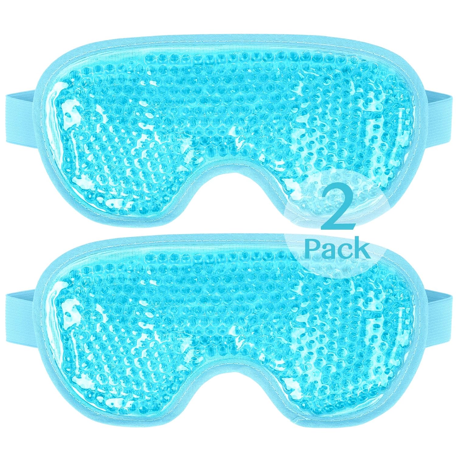 Cooling Eye Mask for Puffy Eyes, Cold Eye Mask Eye Ice Pack for After Eyes Surgery, Tension Stress Relief, Itchy Eyes, Headaches, Dark Circles - Blue
