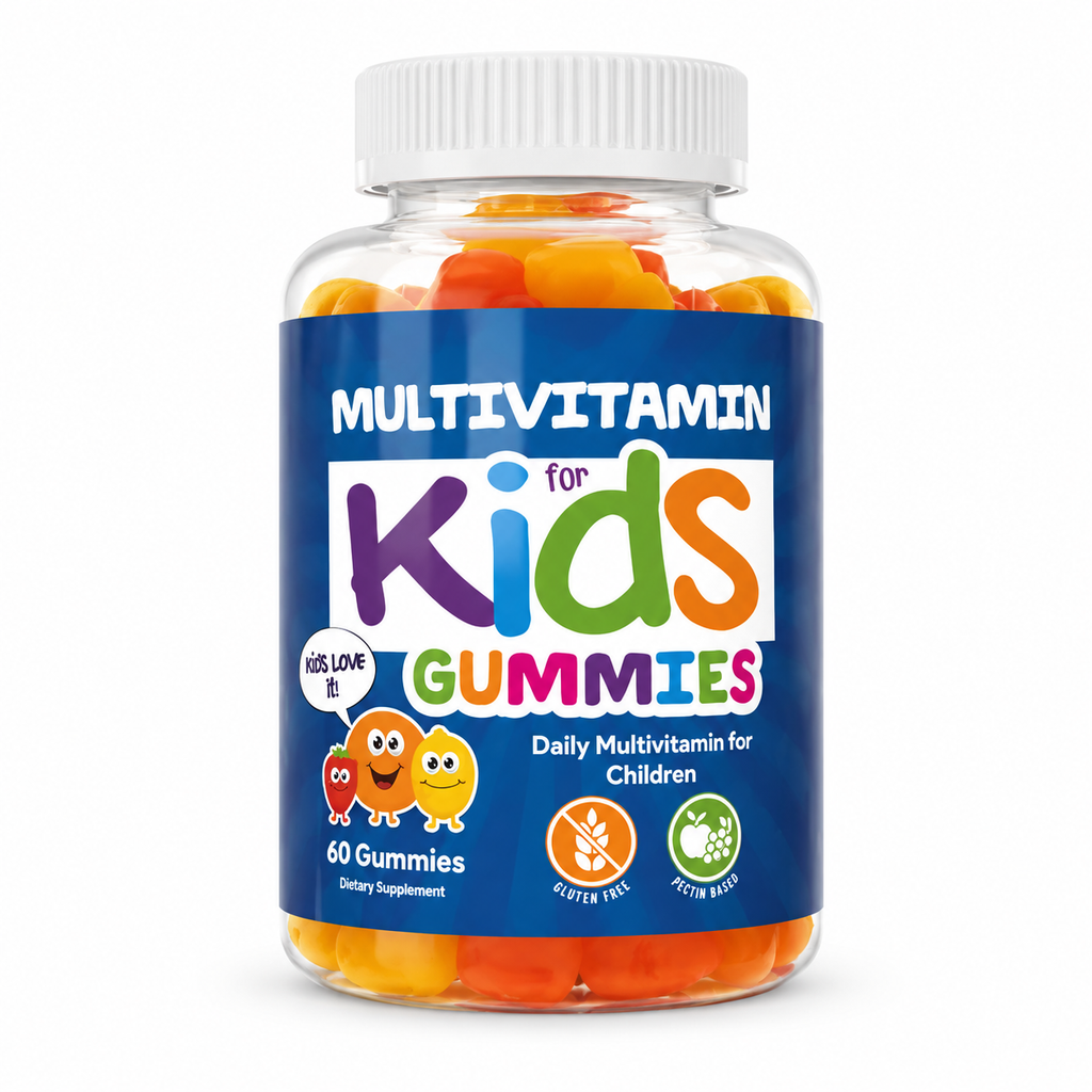 Kids Multivitamin Gummies - Vegan Daily Nutrition Supplement for Children