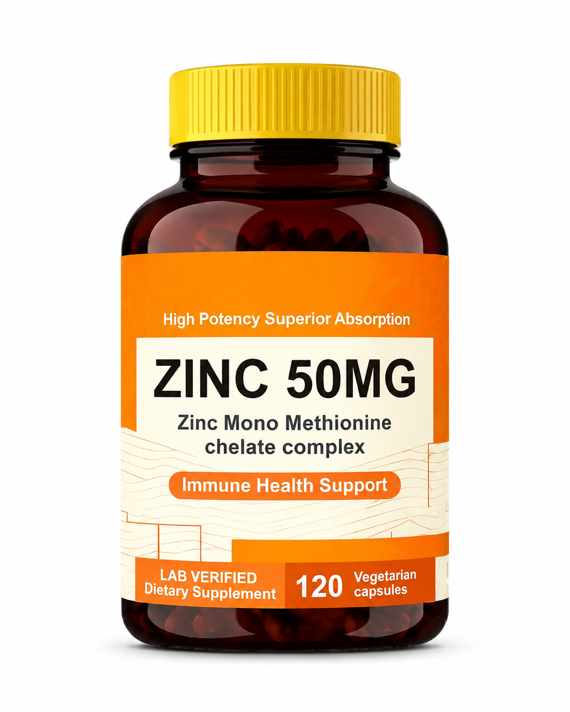 Vitamin C + Zinc Vegan Capsules - Daily Antioxidant Nutrition Supplement