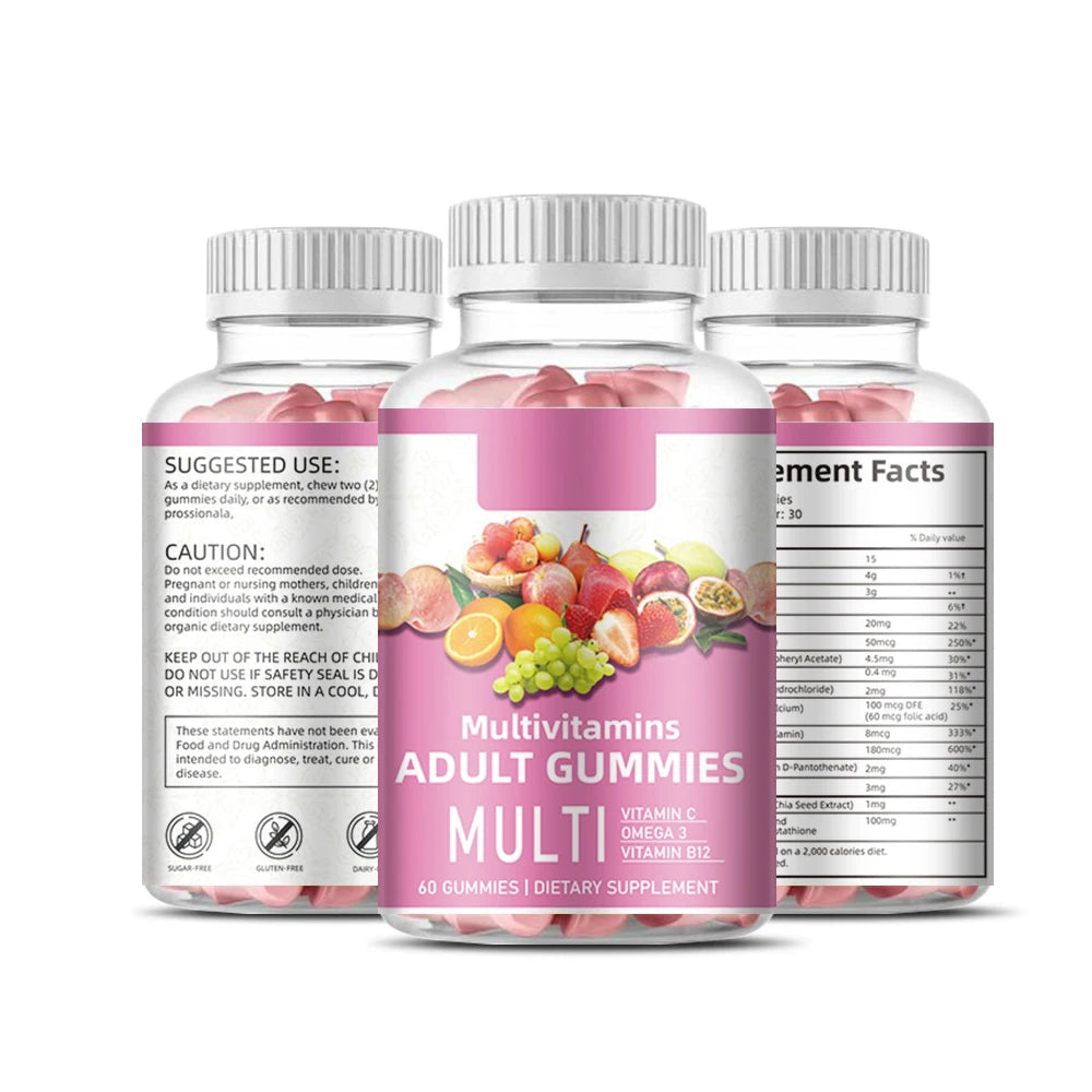 Omega 3 + Vitamin B12 Gummies - Daily Nutrition Supplement