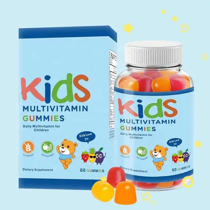 Sugar-Free Kids Multivitamin Gummies with DHA - Children's Daily Nutrition Supplement