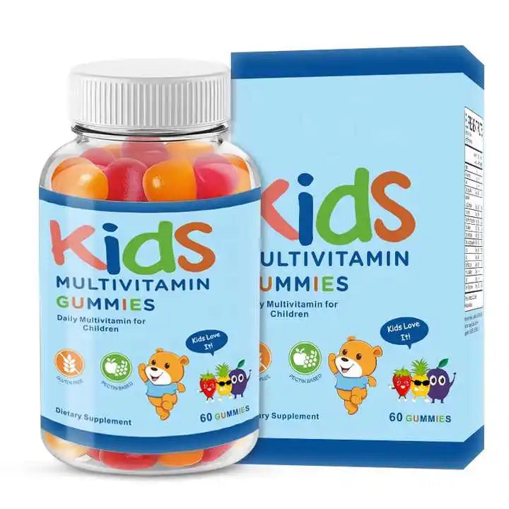 Sugar-Free Kids Multivitamin Gummies with DHA - Children's Daily Nutrition Supplement