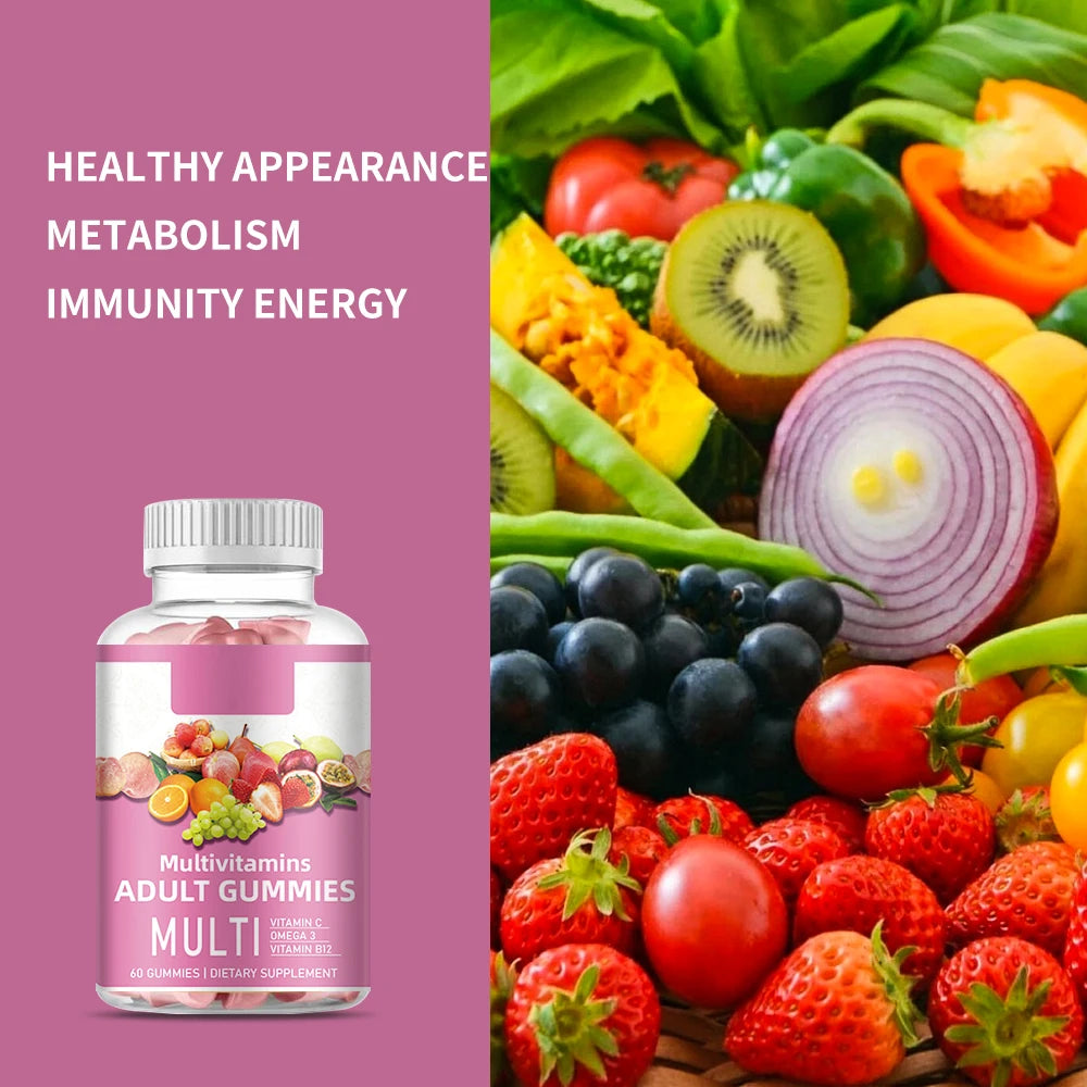 Omega 3 + Vitamin B12 Gummies - Daily Nutrition Supplement