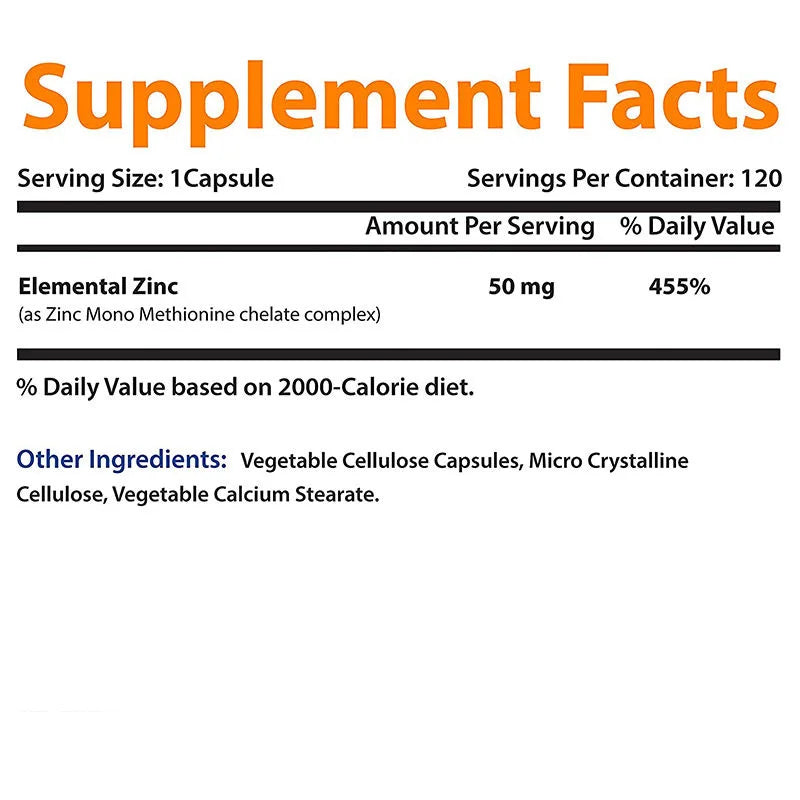 Vitamin C + Zinc Vegan Capsules - Daily Antioxidant Nutrition Supplement