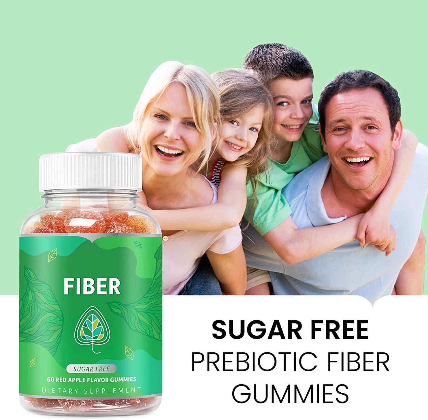 Prebiotic Fiber Gummies - Daily Digestive Wellness Supplement