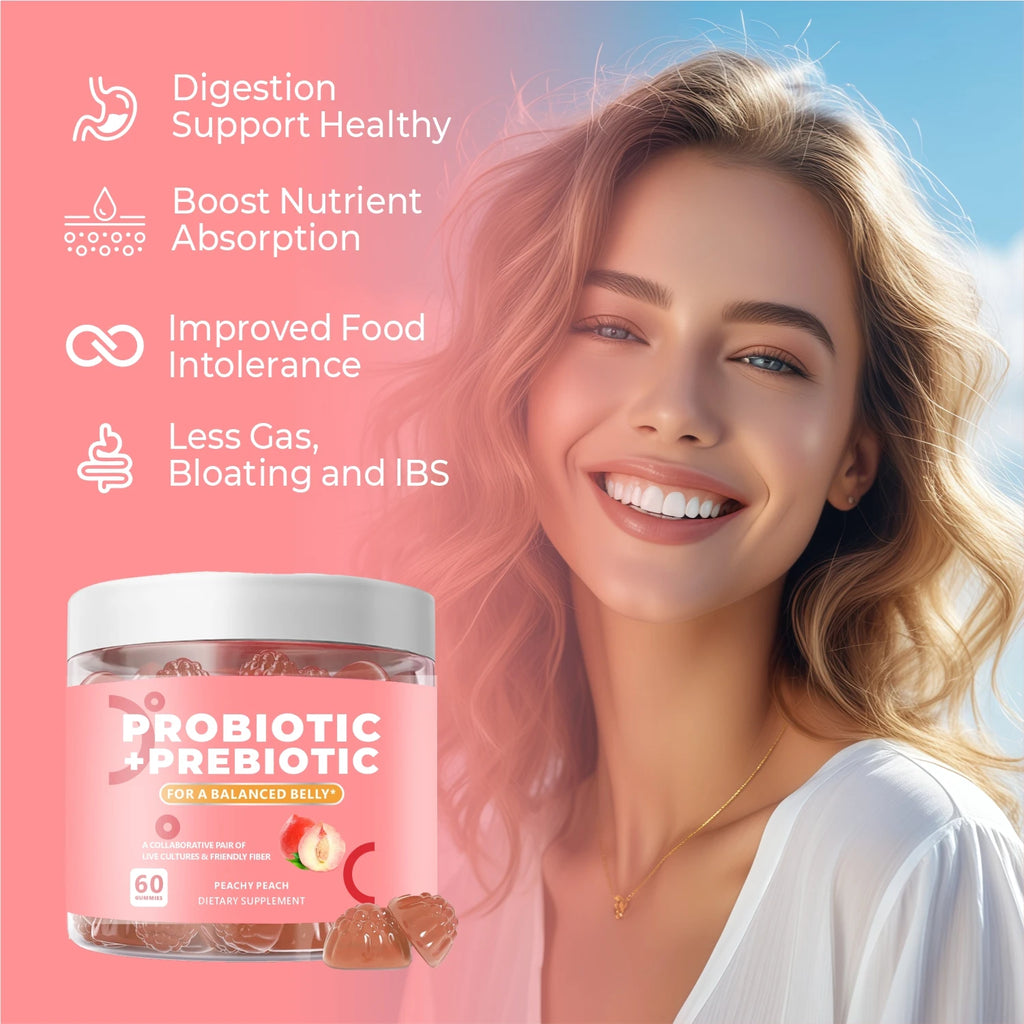 Probiotic + Prebiotic Fiber Gummies for Daily Digestive Support
