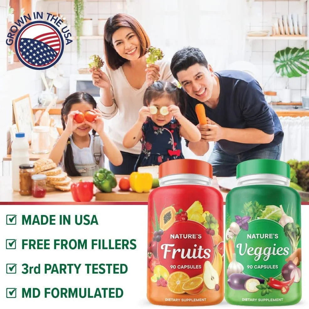 Fruit & Vegetable Superfood Capsules for Daily Nutritional Support