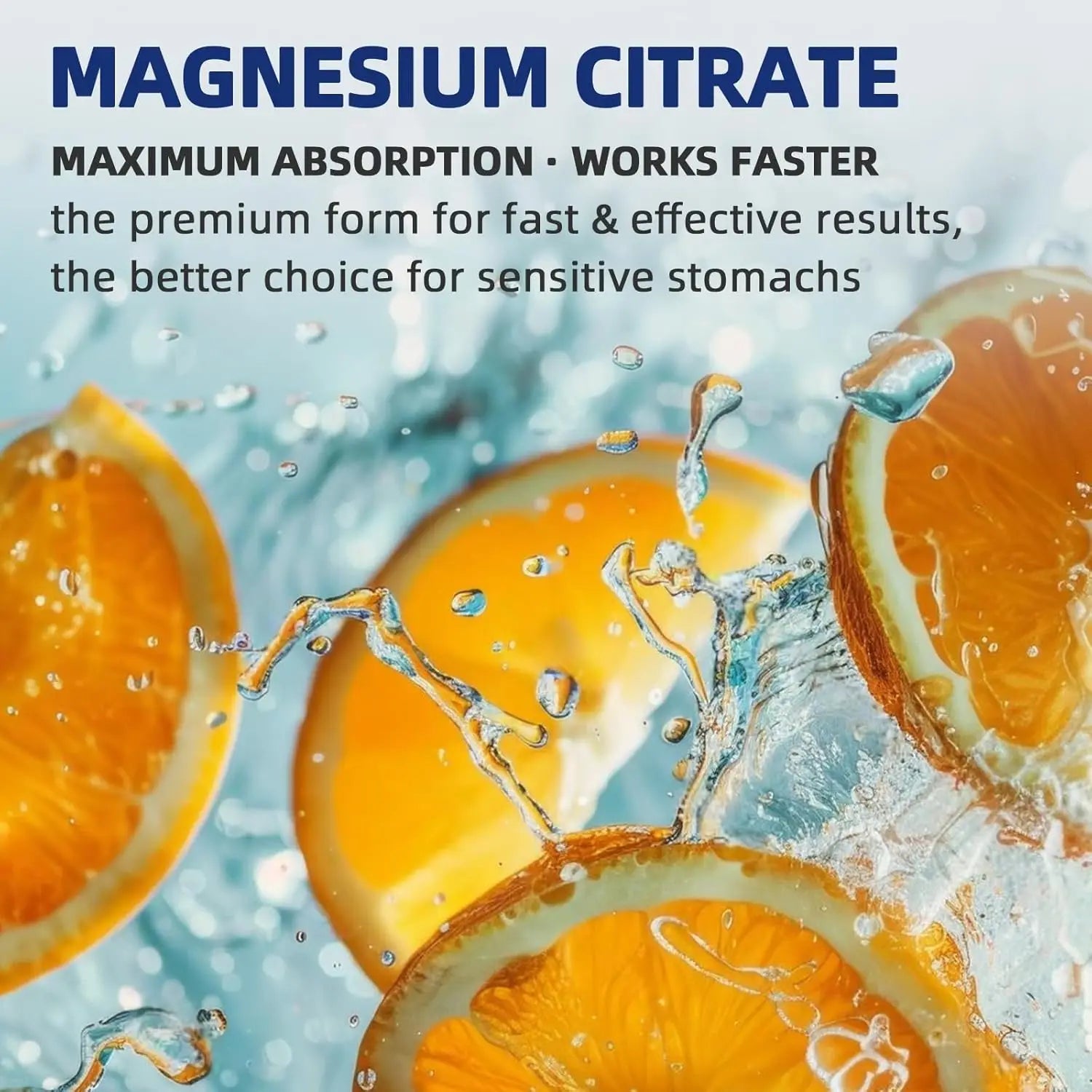 Magnesium Citrate 400mg Capsules - Pure Magnesium Daily Wellness Supplement