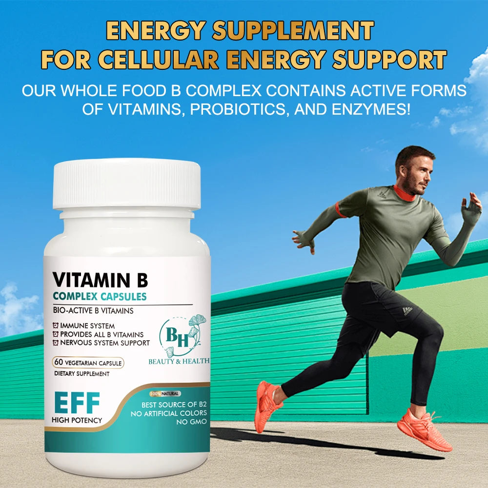 Vitamin B Complex Capsules - Daily Nutrition Supplement