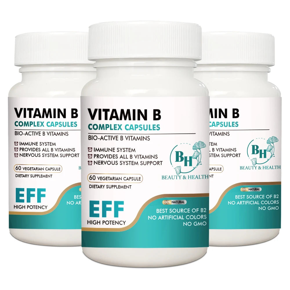 Vitamin B Complex Capsules - Daily Nutrition Supplement