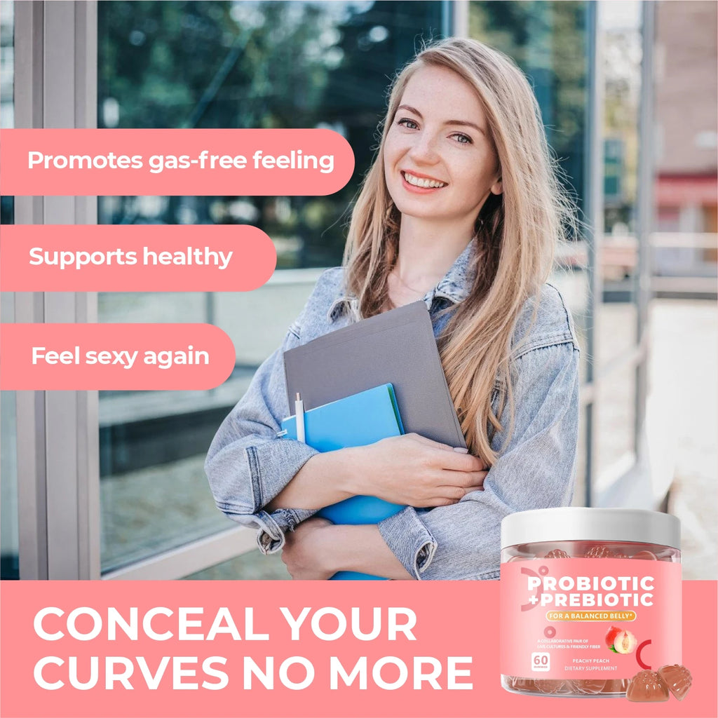 Probiotic + Prebiotic Fiber Gummies for Daily Digestive Support