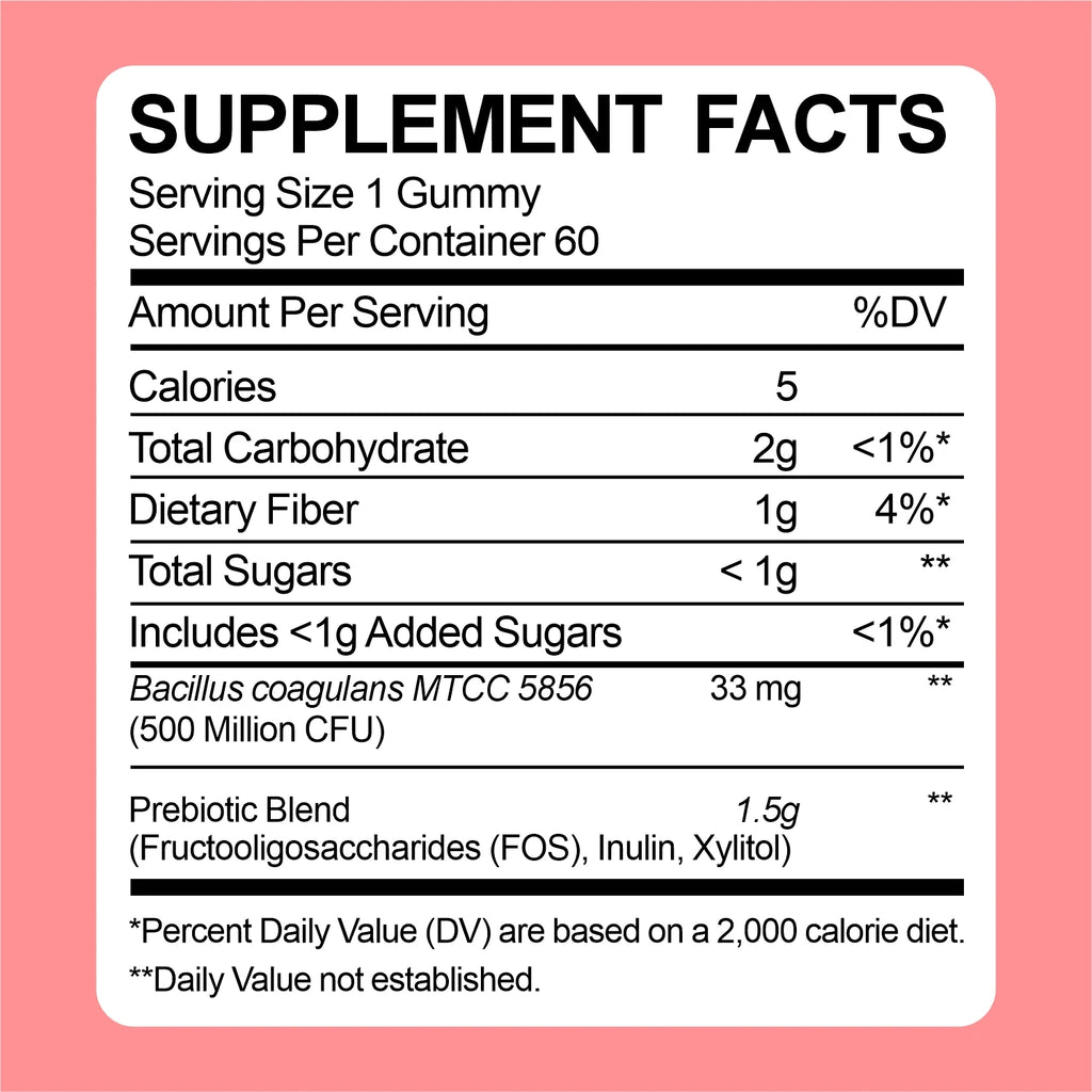 Probiotic + Prebiotic Fiber Gummies for Daily Digestive Support