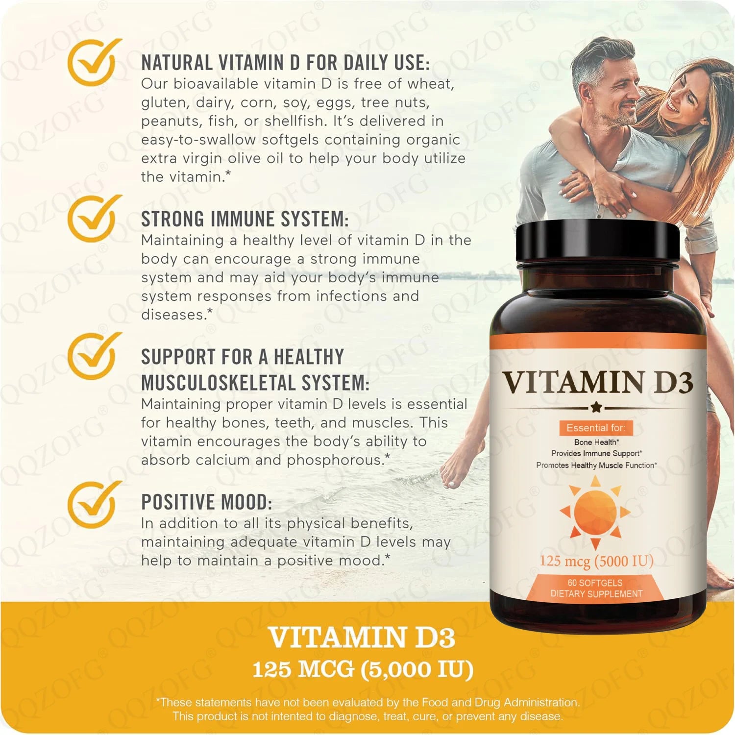 Vitamin D3 Capsules - Daily Wellness Supplement