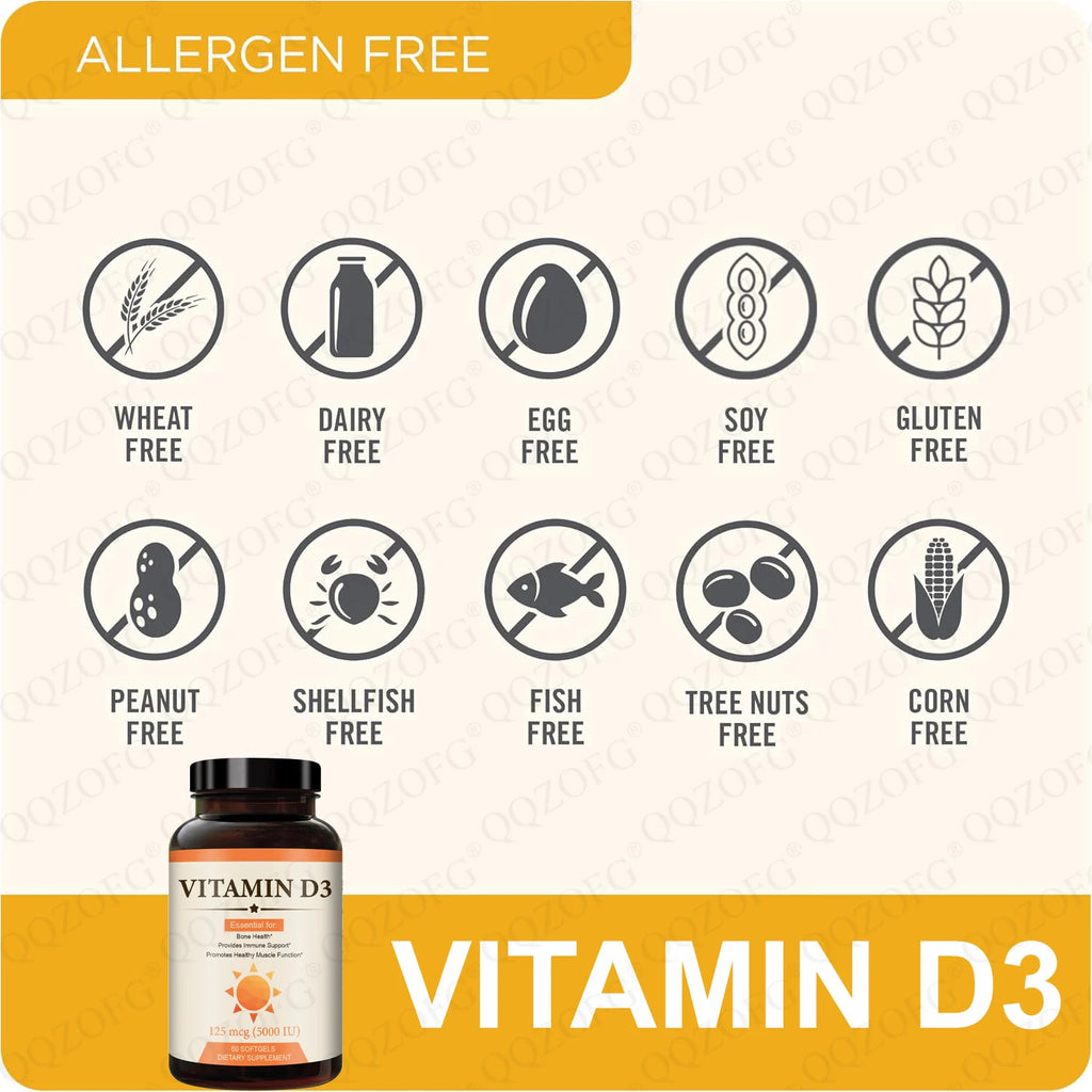 Vitamin D3 Capsules - Daily Wellness Supplement
