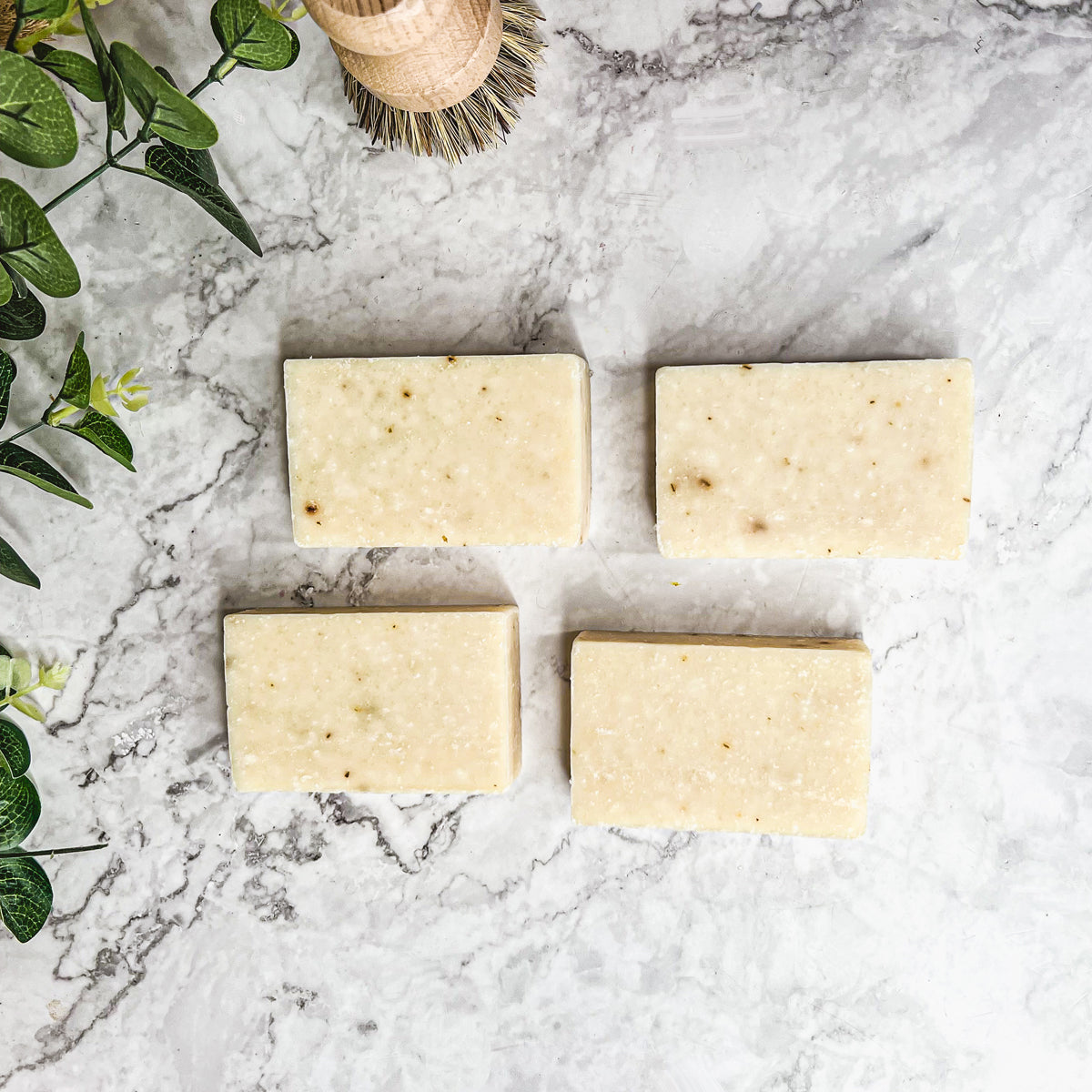 Spearmint Basil Body Scrub Sea Salt Oatmeal Exfoliant Refreshing Peppermint Leaves 8 Oz