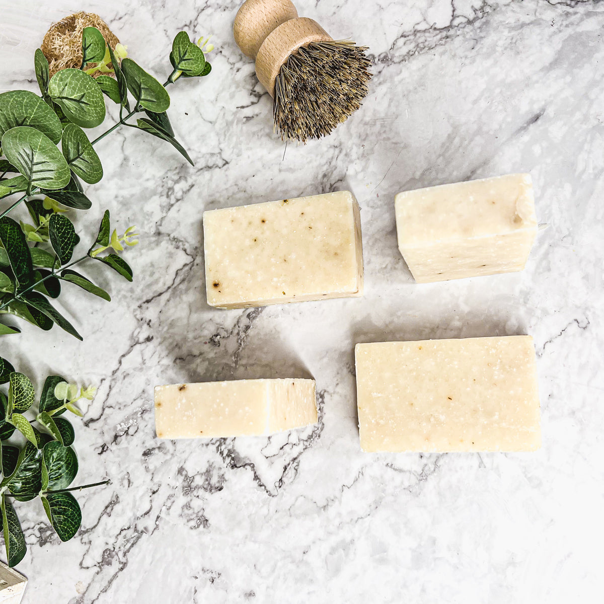 Spearmint Basil Body Scrub Sea Salt Oatmeal Exfoliant Refreshing Peppermint Leaves 8 Oz