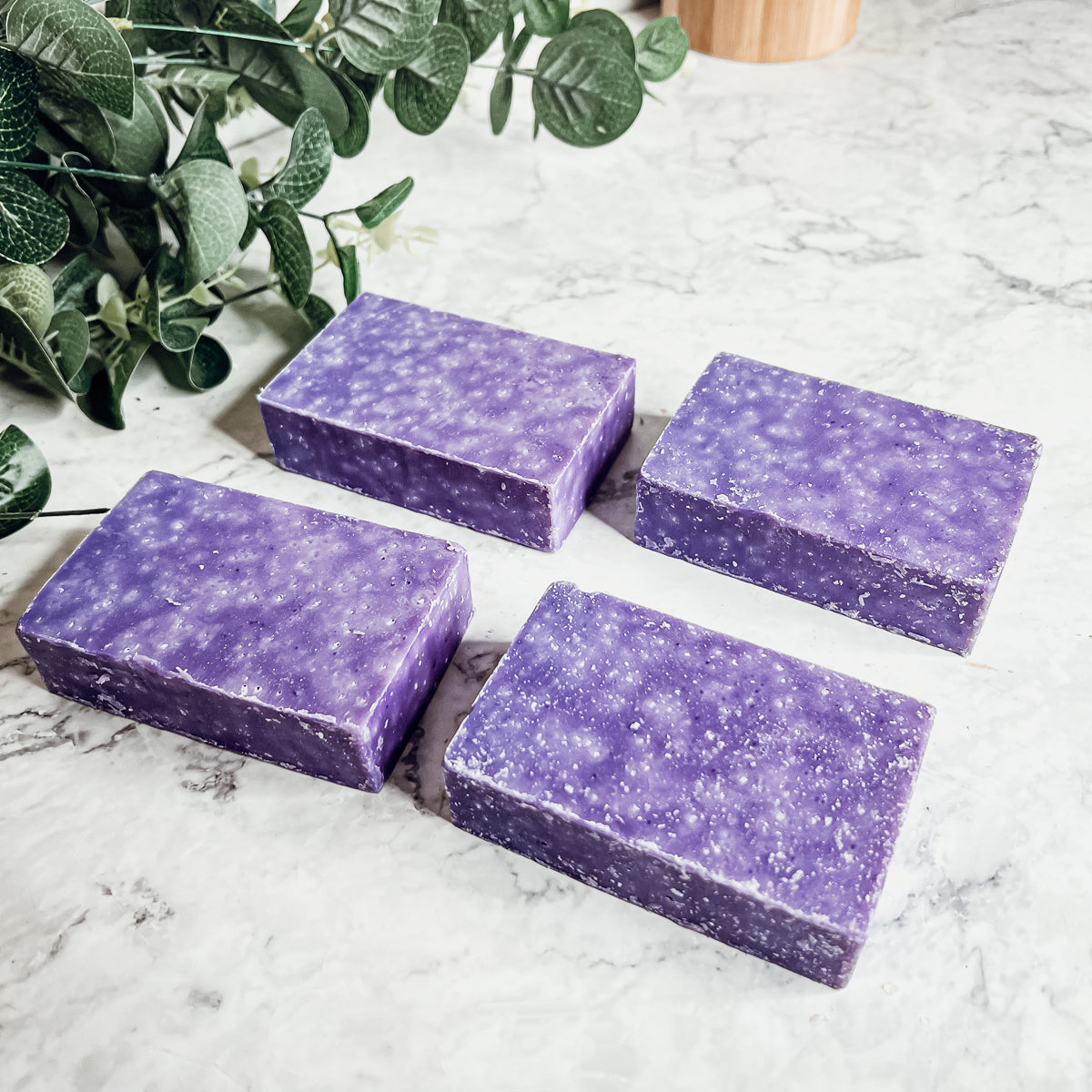 Lavender Oakmoss Sea Salt Body Scrub - Exfoliating Natural Olive Oil
