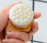Bamboo Facial Exfoliating Brush Soft Superfine Fibers Pore Cleansing Brighten