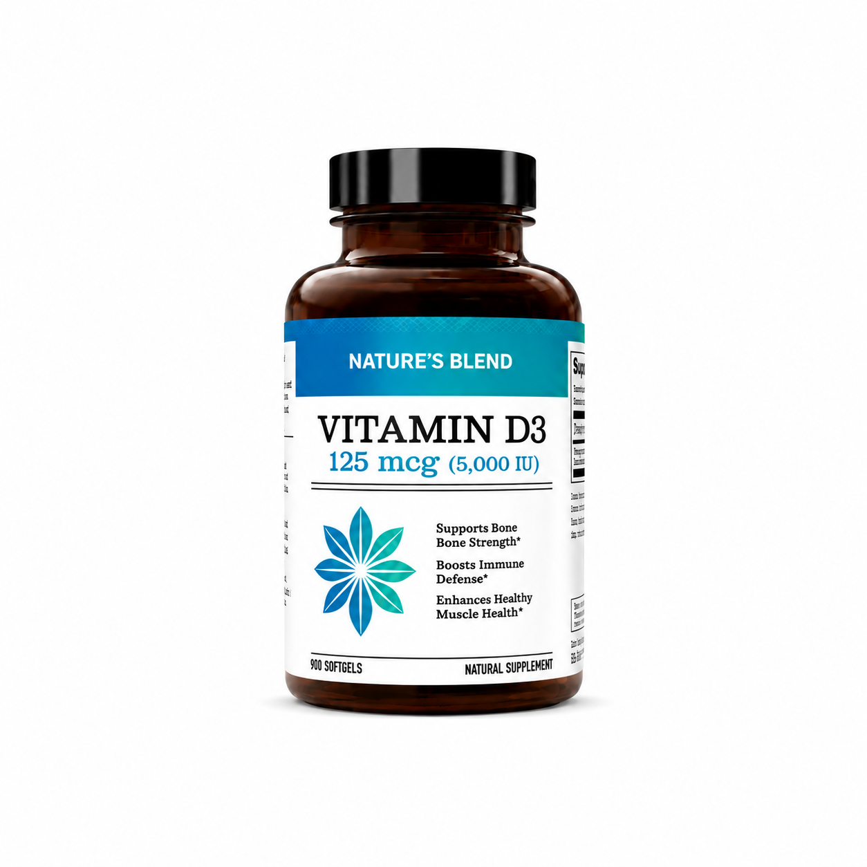 Vitamin D3 Softgel Capsules - Daily Wellness Supplement