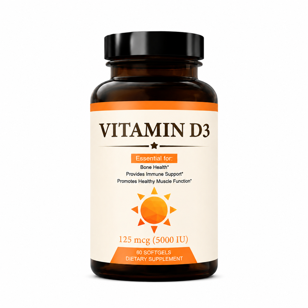 Vitamin D3 Capsules - Daily Wellness Supplement