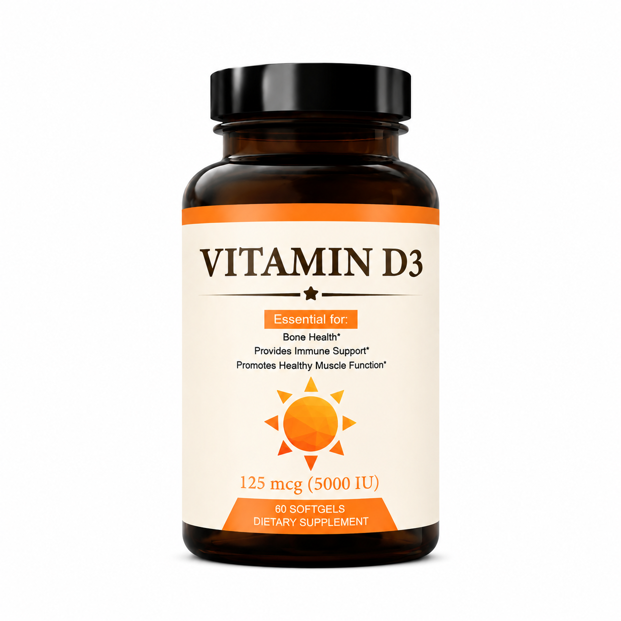 Vitamin D3 Capsules - Daily Wellness Supplement