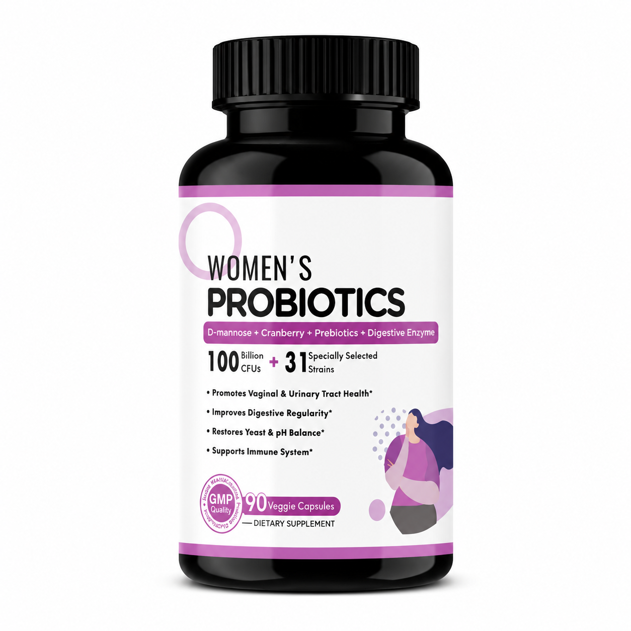 Women's Probiotic Capsules - Daily Wellness Supplement