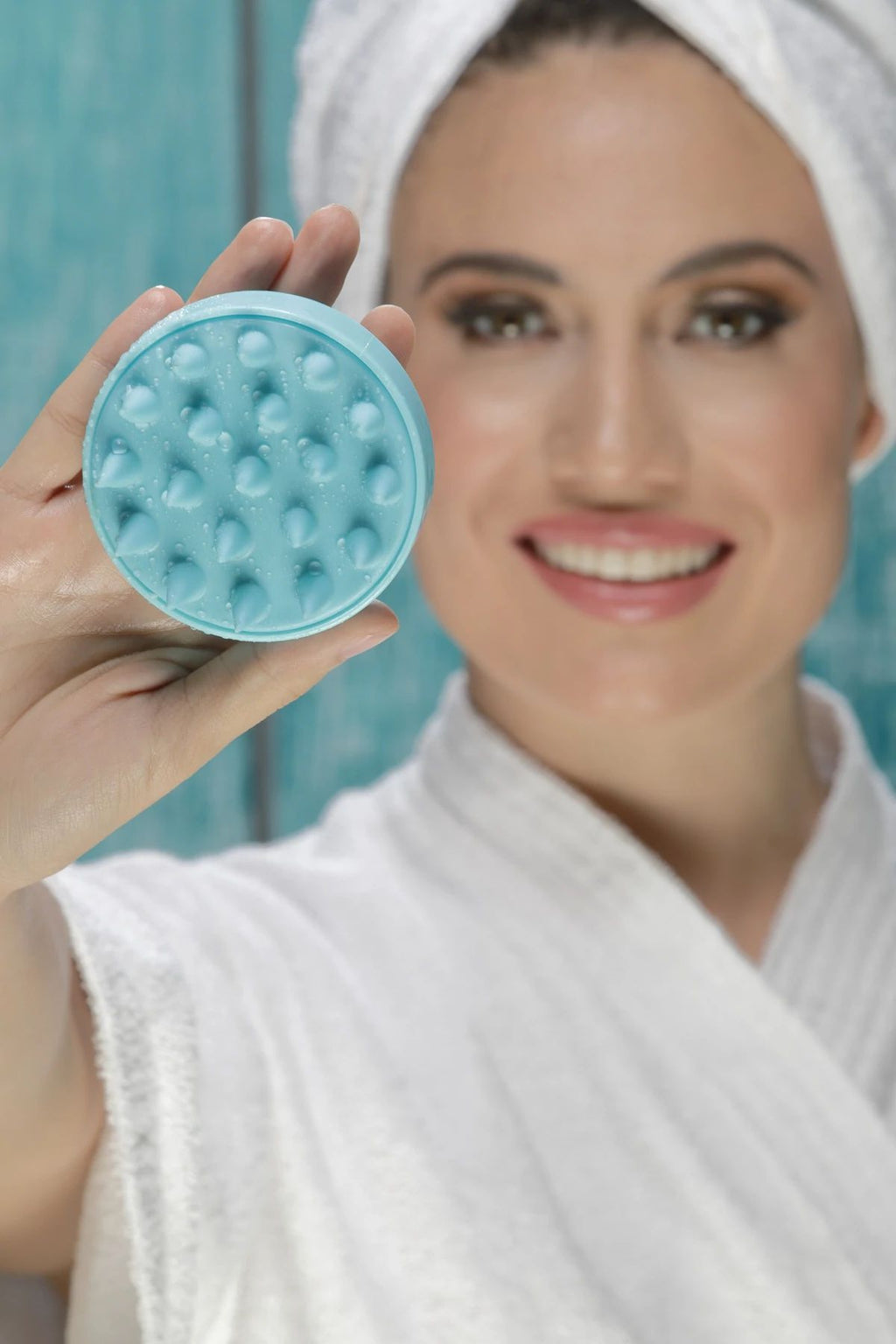 Scalp Massager Brush Silicone Soft Bristles Deep Clean Exfoliating Travel Size