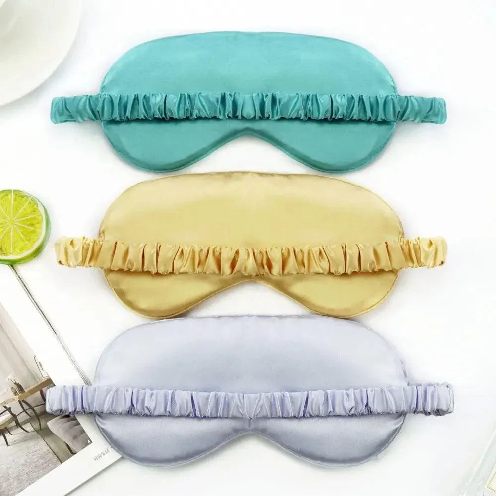 Soft  Silk Sleep Eye Mask Portable Travel Eye Patch Nap Eye Patch Super Smooth Eye Mask Eye Cover Sleeping Mask Night