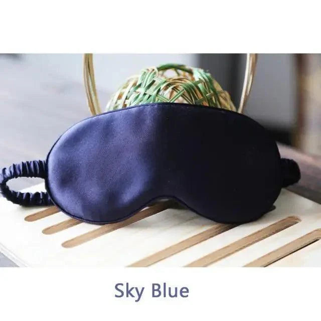 Super Smooth  Mulberry Silk Sleep Eye Mask & Blindfold With Elastic Strap Travel Eye Patch Soft Nap Eye Patch  Eye Cover Eyeshade for Night Sleeping Mask For Women